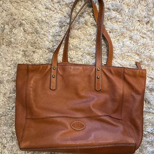 Fossil Leather Tote